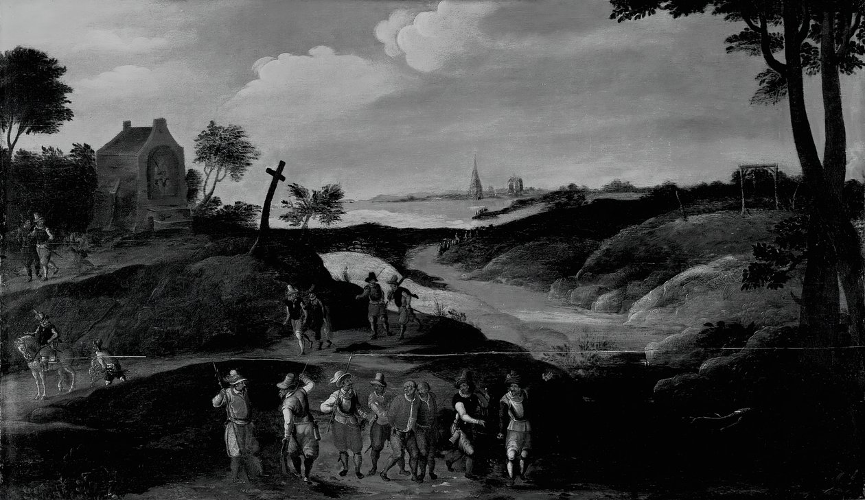 Landskap med figurer, ca. 160025. av the younger Joos de Momper