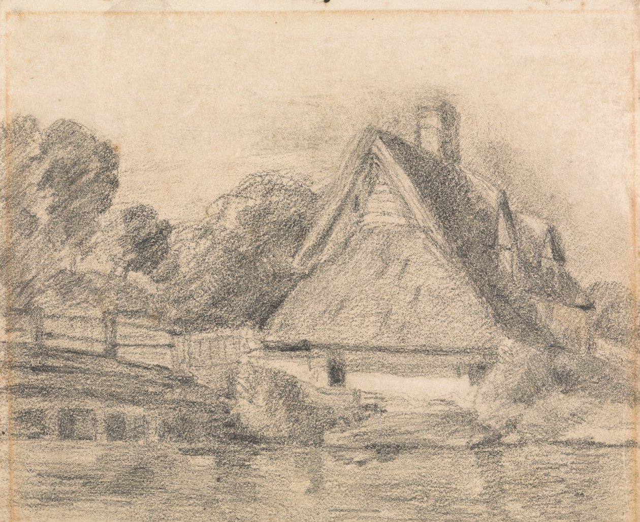 Flatford hytte av unknown artist
formerly John Constable