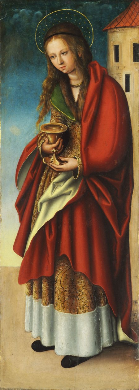 St. Barbara av workshop of Lucas Cranach the Elder