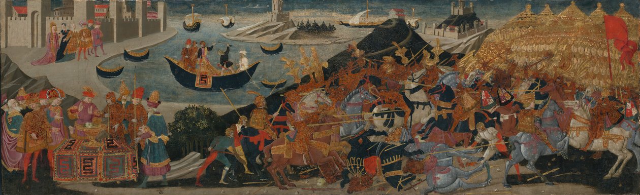 Slaget ved Pharsalus og Pompeys død, 145560 av workshop of Apollonio di Giovanni