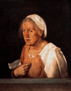 La Vecchia (Den gamle kvinnen) etter 1505 (olje på lerret)