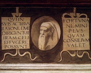 Detalj av Maximes - Fresco, slutten av 1400-tallet av Giorgione