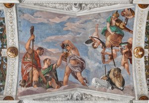 Bacchus lærte gjeterne å bruke druer av Veronese