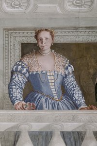 Donna Barbaro og sykepleieren hennes, Hall of Olympus, detalj på 2632651 av Veronese