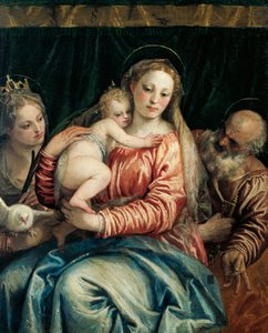 Madonna og barn, St. Peter og St. Agnes
