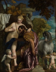 Mars and Venus United by Love, ca. 1570 (olje på lerret)
