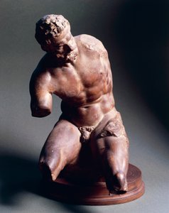Naken mann, rundt 1572, av Giambologna (1529-1608), terrakottaskulptur, 38,5 cm av Giambologna