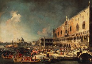 Ankomsten av den franske ambassadøren til Venezia
