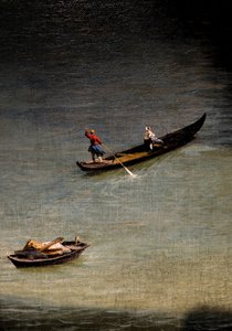 Utsikt fra Palazzo Balbi mot Rialtobroen av (1697-1768) Canaletto