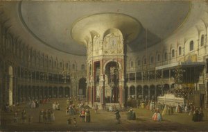 Innvendig utsikt over Rotunda of Ranelagh i London