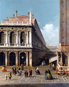 Piazza San Marco - Canaletto (1697-1768). Olje på lerret av Canaletto