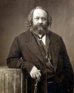 Portrett av Michel Bakunin (Bakunin) (1814-1876), russisk anarkist"" Portrett av Mikhail Alexandrovich Bakunin (1814-1876) av Nadar, Gaspard-Felix (1820-1910), ca 1860 - Albumin-foto - Privat samling