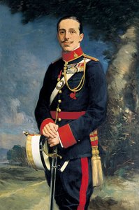 Portrett av Alfonso XIII (1886-1941), konge av Spania i militæruniform. Maleri av Kaulak (1800-tallet) av Kaulak