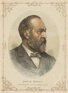 James A Garfield, USAs 20. president (farget gravering) av (after) American School