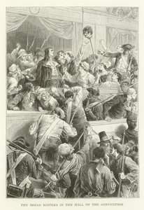 The Bread Rioters i Hall of the Convention (gravering) av (after) American School