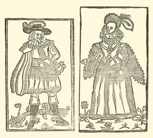 Illustrasjon for The Roxburghe Ballads (tresnitt) av (after) English School