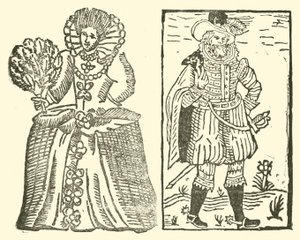 Illustrasjon for The Roxburghe Ballads (tresnitt) av (after) English School