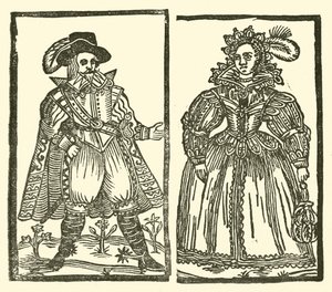Illustrasjon for The Roxburghe Ballads (tresnitt) av (after) English School