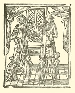 Illustrasjon for The Roxburghe Ballads (tresnitt) av (after) English School