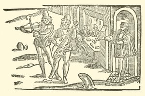 Illustrasjon for The Roxburghe Ballads (tresnitt) av (after) English School