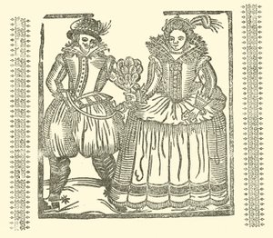 Illustrasjon for The Roxburghe Ballads (tresnitt) av (after) English School