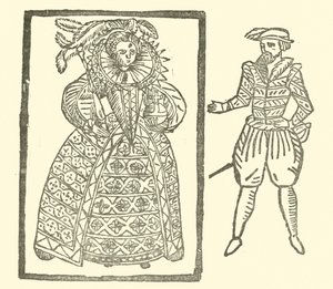 Illustrasjon for The Roxburghe Ballads (tresnitt) av (after) English School