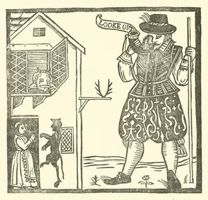 Illustrasjon for The Roxburghe Ballads (tresnitt) av (after) English School