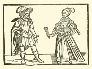 Illustrasjon for The Roxburghe Ballads (tresnitt) av (after) English School