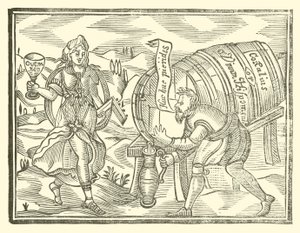 Illustrasjon for The Roxburghe Ballads (tresnitt) av (after) English School