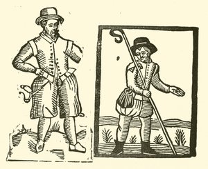 Illustrasjon for The Roxburghe Ballads (tresnitt) av (after) English School
