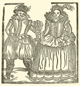 Illustrasjon for The Roxburghe Ballads (tresnitt) av (after) English School