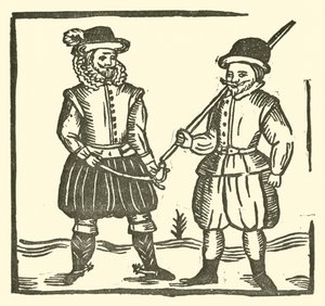 Illustrasjon for The Roxburghe Ballads (tresnitt) av (after) English School