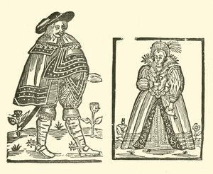 Illustrasjon for The Roxburghe Ballads (tresnitt) av (after) English School