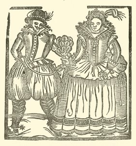 Illustrasjon for The Roxburghe Ballads (tresnitt) av (after) English School