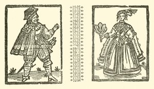 Illustrasjon for The Roxburghe Ballads (tresnitt) av (after) English School
