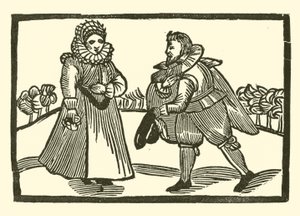 Illustrasjon for The Roxburghe Ballads (tresnitt) av (after) English School