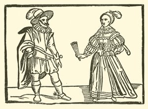 Illustrasjon for The Roxburghe Ballads (tresnitt) av (after) English School