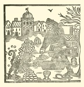 Illustrasjon for The Roxburghe Ballads (tresnitt) av (after) English School
