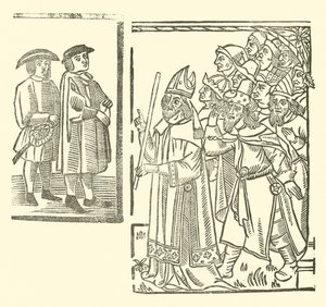 Illustrasjon for The Roxburghe Ballads (tresnitt) av (after) English School