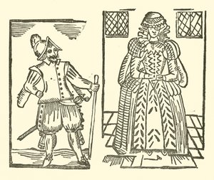 Illustrasjon for The Roxburghe Ballads (tresnitt) av (after) English School