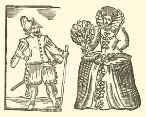 Illustrasjon for The Roxburghe Ballads (tresnitt) av (after) English School