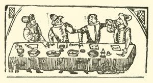Illustrasjon for The Roxburghe Ballads (tresnitt) av (after) English School