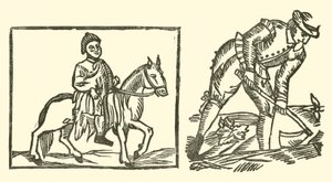 Illustrasjon for The Roxburghe Ballads (tresnitt)