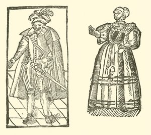 Illustrasjon for The Roxburghe Ballads (tresnitt) av (after) English School
