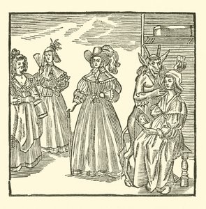 Illustrasjon for The Roxburghe Ballads (tresnitt) av (after) English School