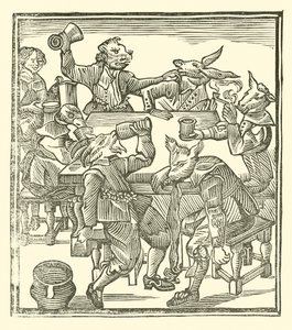 Illustrasjon for The Roxburghe Ballads (tresnitt) av (after) English School