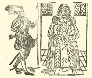 Illustrasjon for The Roxburghe Ballads (tresnitt) av (after) English School