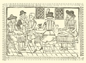 Illustrasjon for The Roxburghe Ballads (tresnitt) av (after) English School