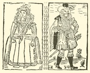 Illustrasjon for The Roxburghe Ballads (tresnitt) av (after) English School