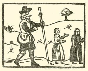 Illustrasjon for The Roxburghe Ballads (tresnitt) av (after) English School